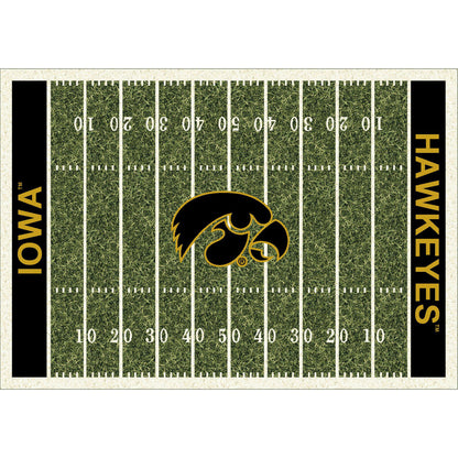 Iowa Hawkeyes home field style area rug