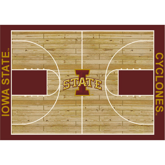 Iowa State Cyclones courtside style area rug