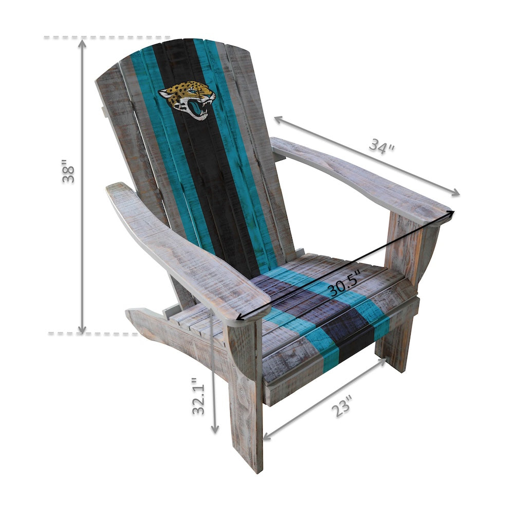 Jacksonville Jaguars Adirondack Chair Dimensions