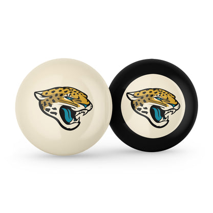 Jacksonville Jaguars cue ball and 8 ball