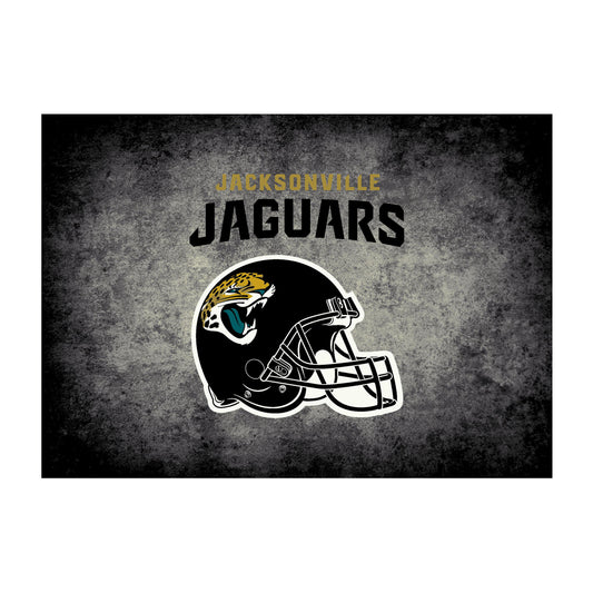 Jacksonville Jaguars distressed style area rug