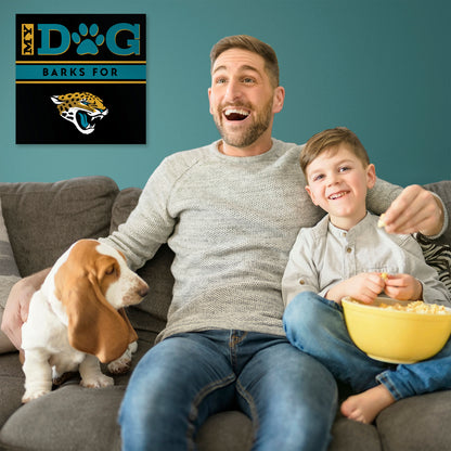 Jacksonville Jaguars my dog art sign