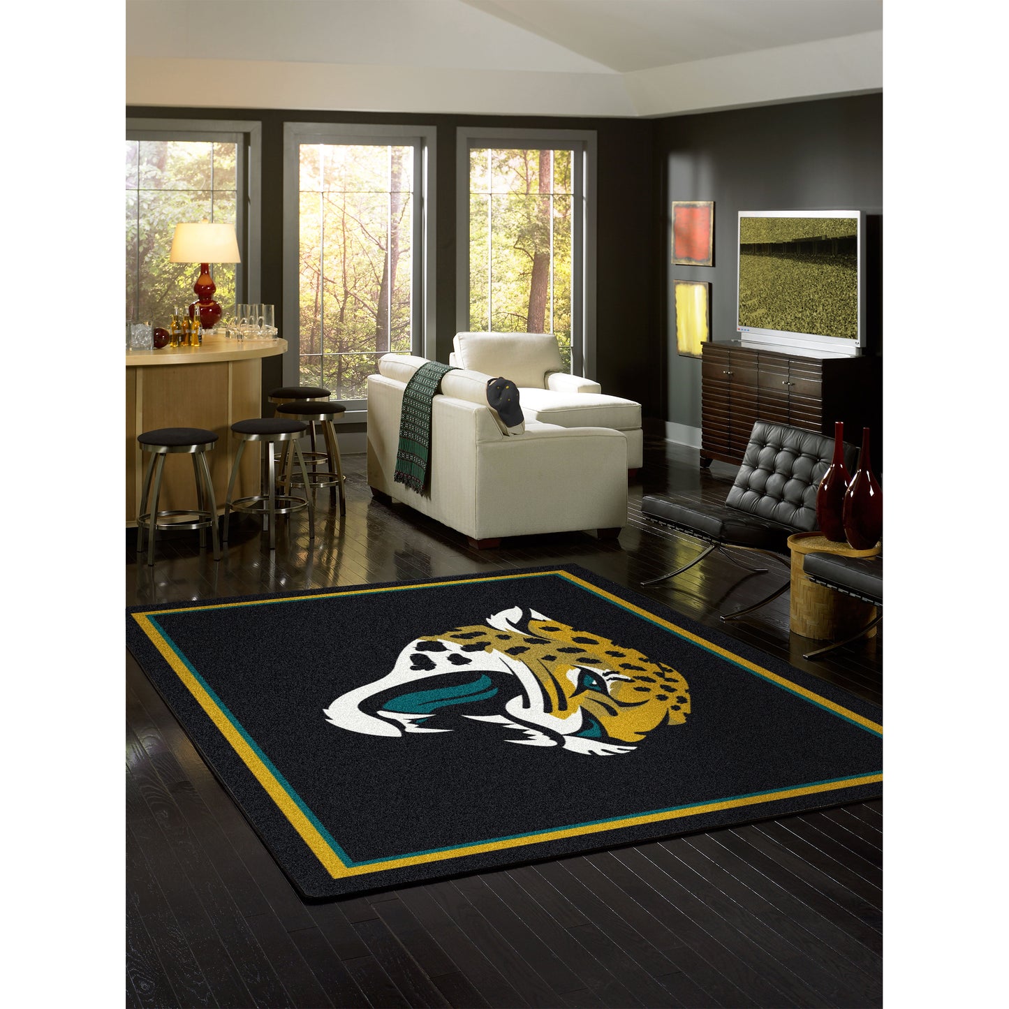 Jacksonville Jaguars spirit style area rug life