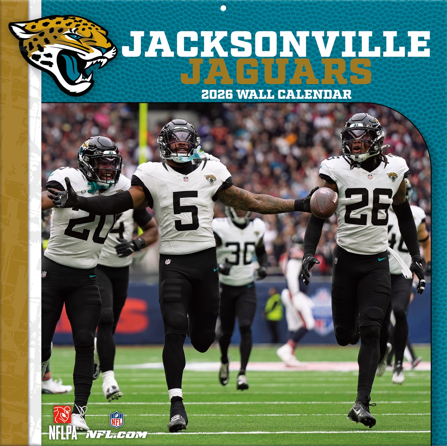 Jacksonville Jaguars Team Photos Wall Calendar