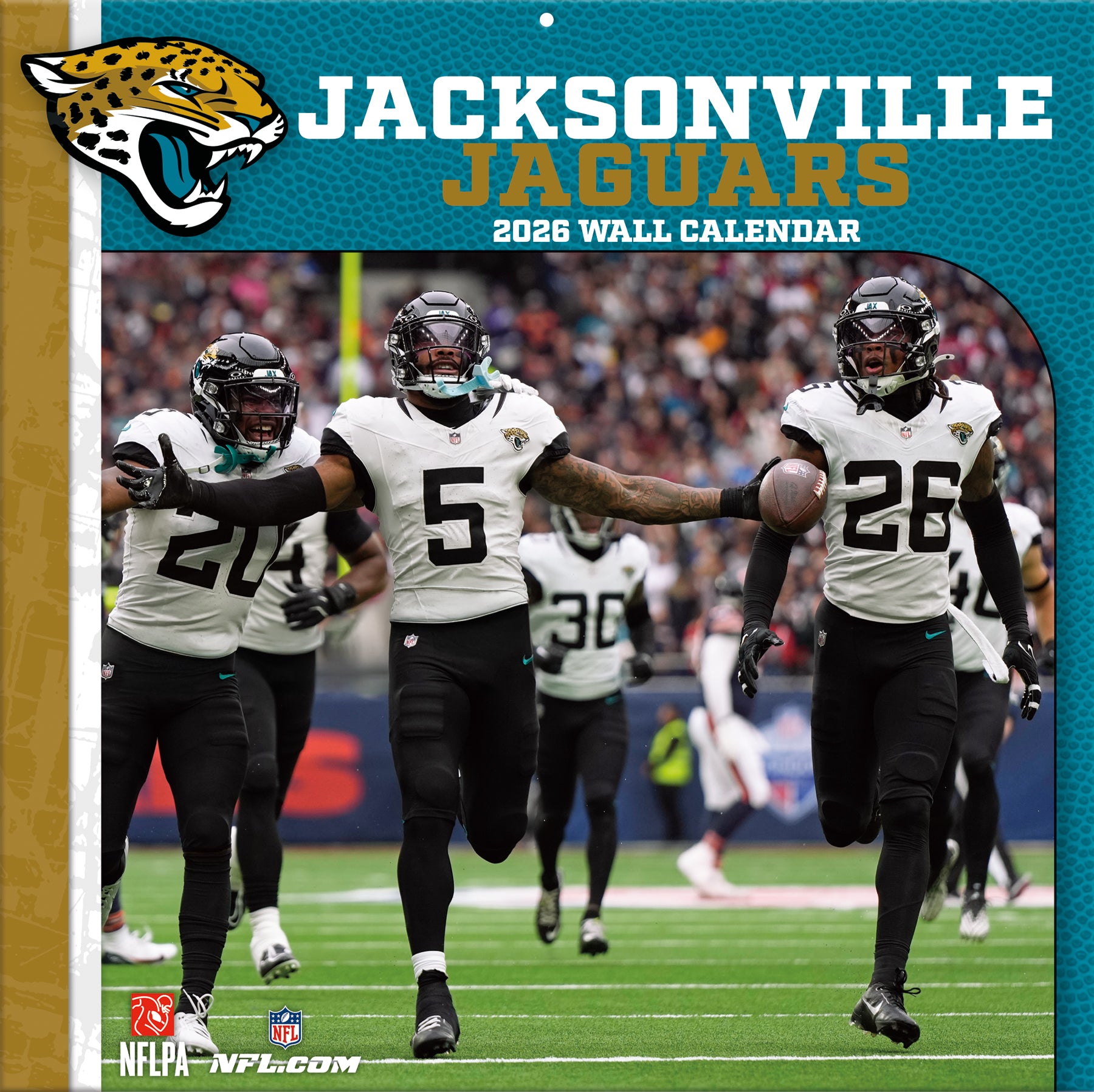 Jacksonville Jaguars Team Photos Wall Calendar