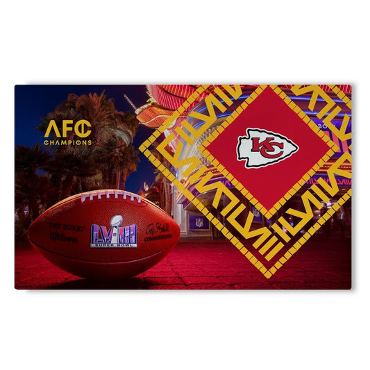 Kansas City Chiefs Super Bowl 58 Participant 36 x 62 rug