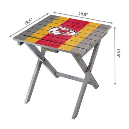 Kansas City Chiefs Adirondack Table Dimensions