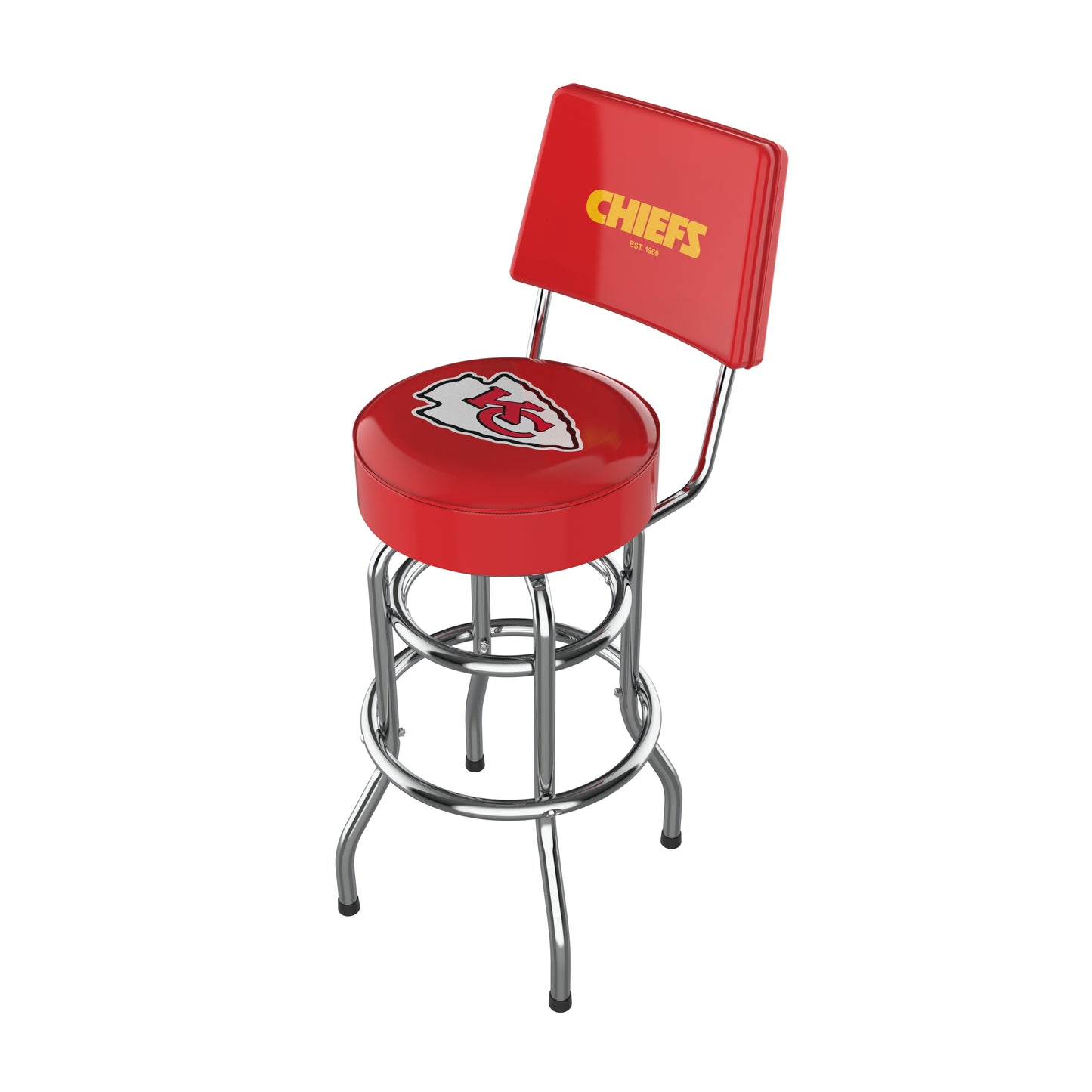 Kansas City Chiefs Chrome Barstool