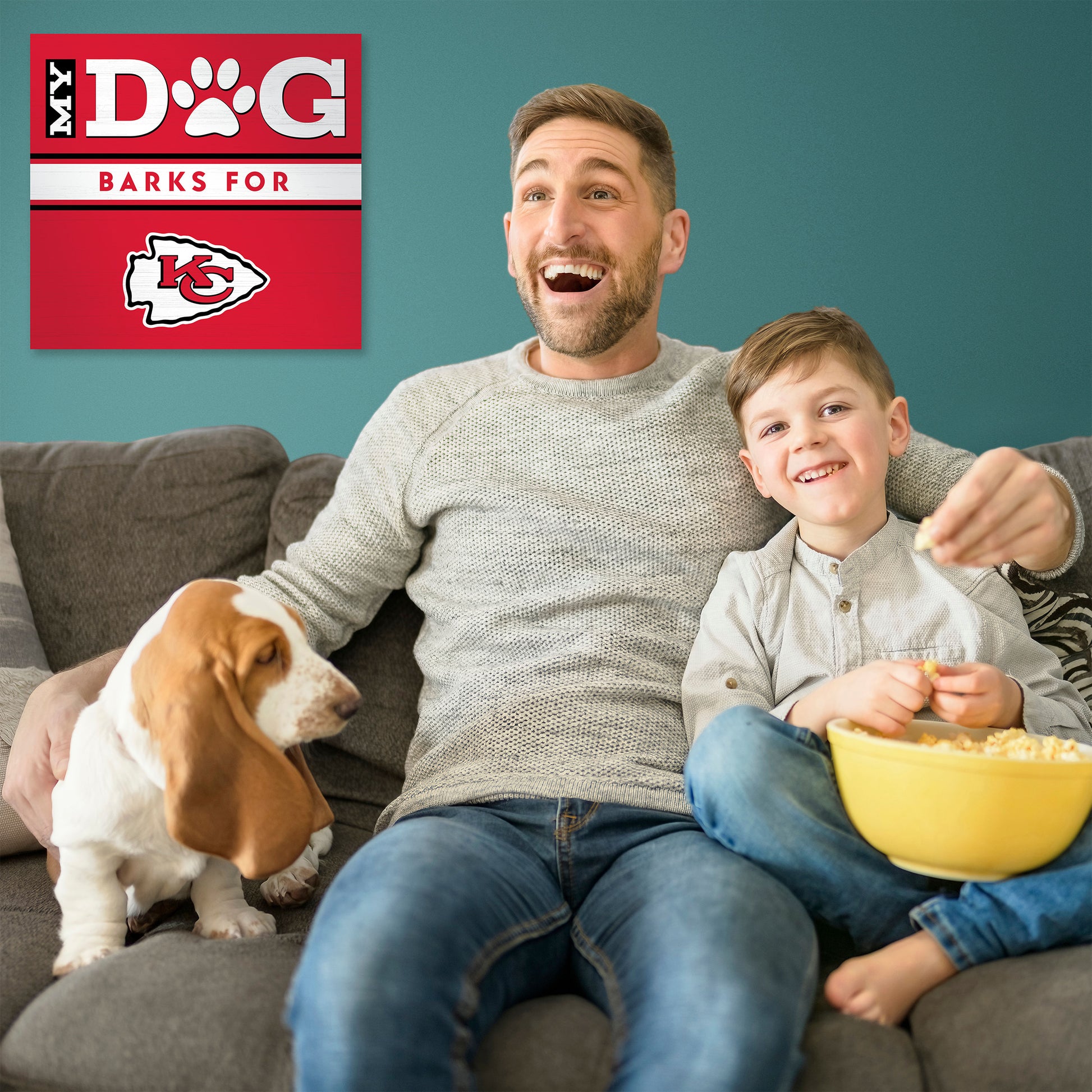 Kansas City Chiefs my dog art sign