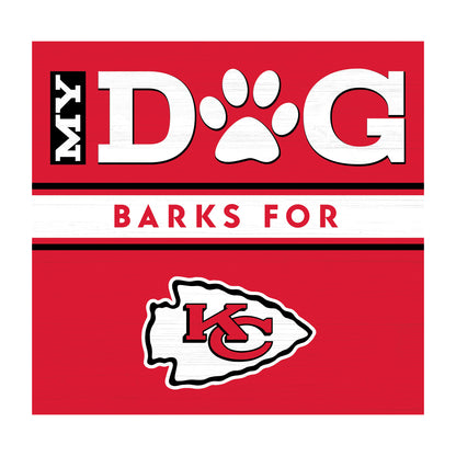 Kansas City Chiefs dog sign