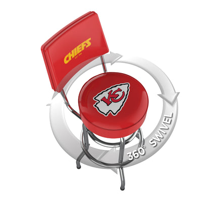 Kansas City Chiefs Swivel Barstool
