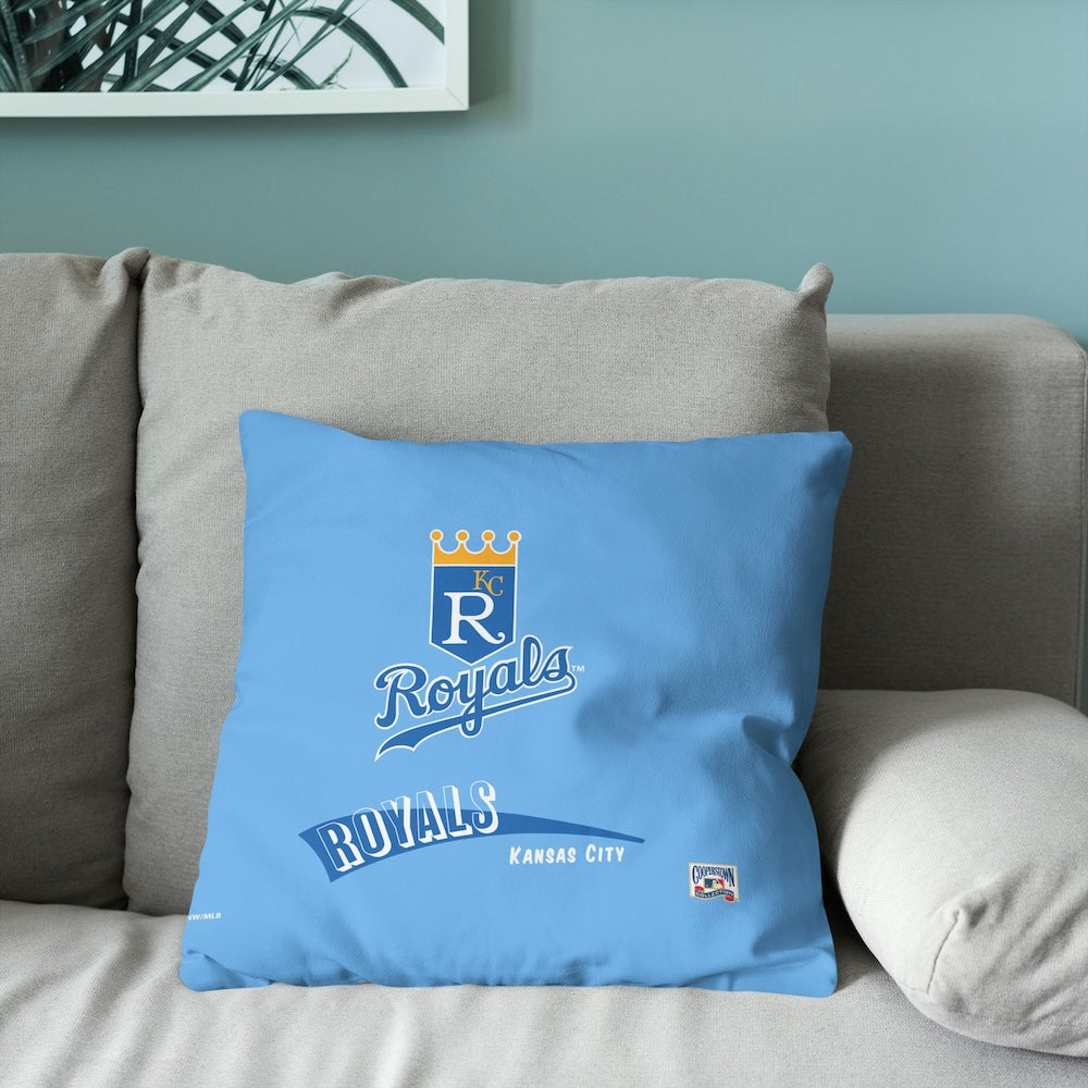 Kansas City Royals old school logo pillow