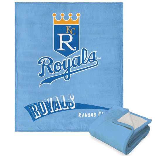 Kansas City Royals throwback sherpa blanket