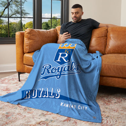 Kansas City Royals CC throwback silk touch blanket