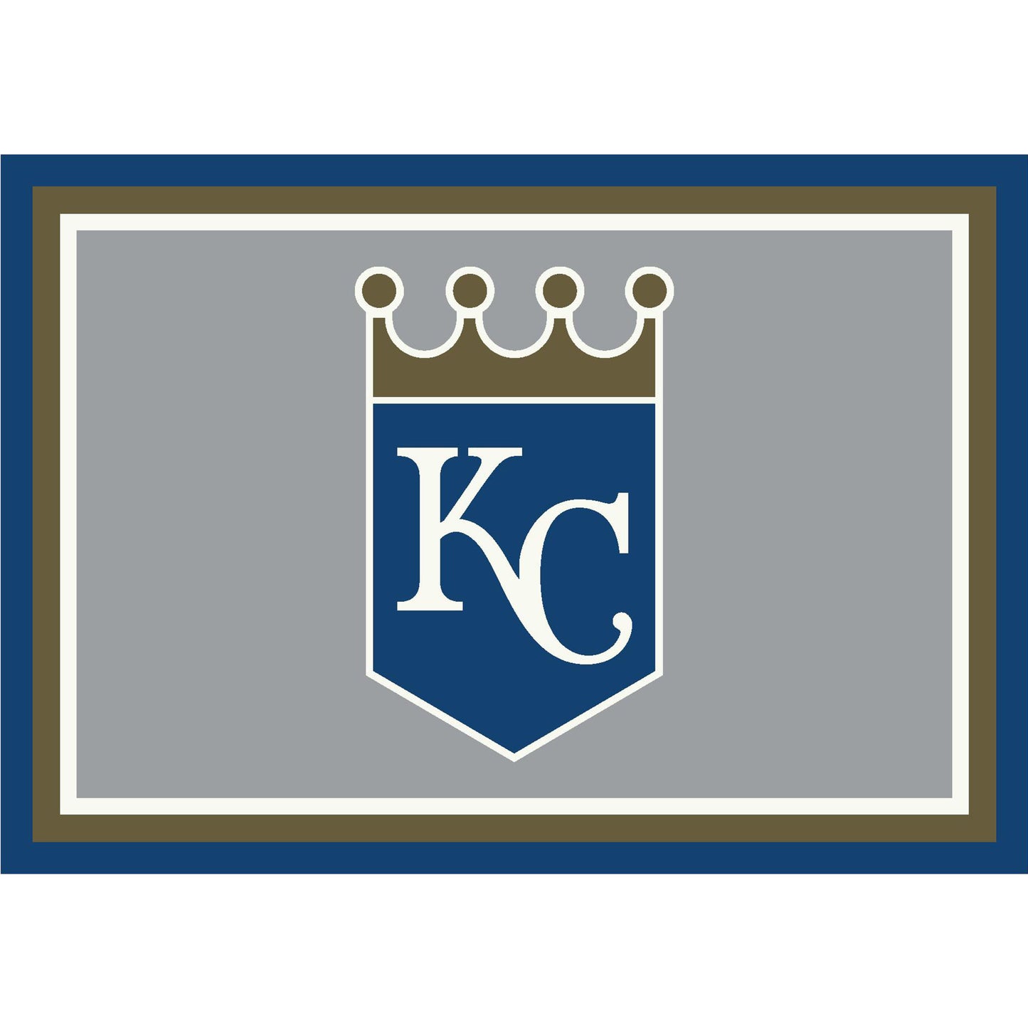 Kansas City Royals distressed style area rug