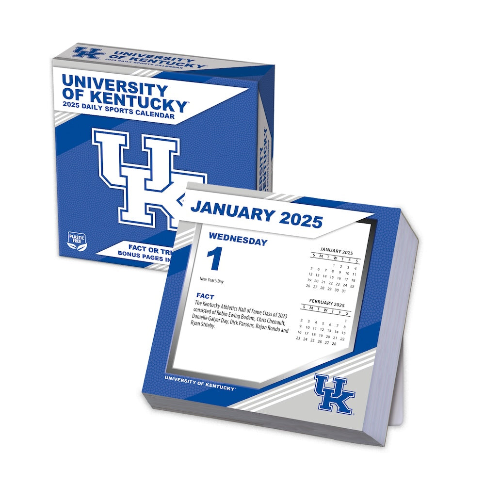 Kentucky Wildcats 2025 Fact-A-Day Box Desk Calendar