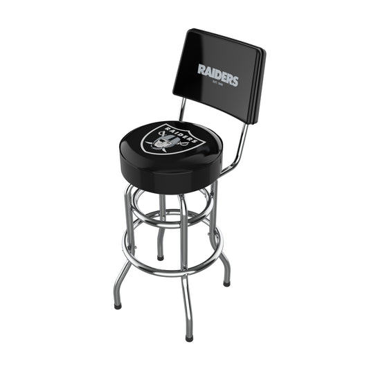 Las Vegas Raiders Chrome Barstool