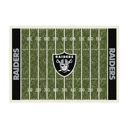 Las Vegas Raiders home field style area rug