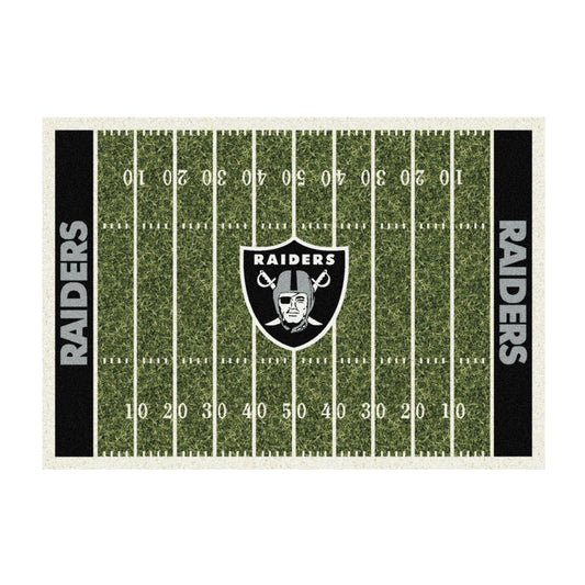 Las Vegas Raiders home field style area rug