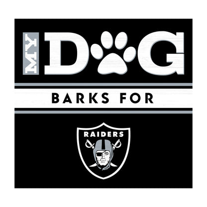 Las Vegas Raiders dog sign