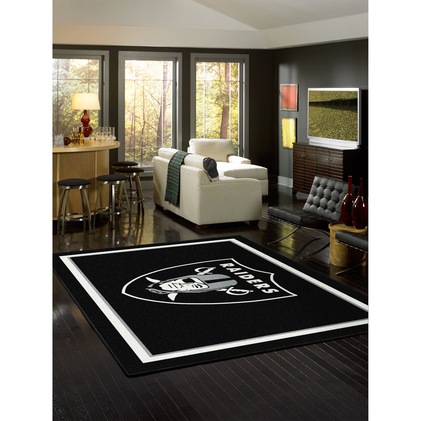 Las Vegas Raiders spirit style area rug life