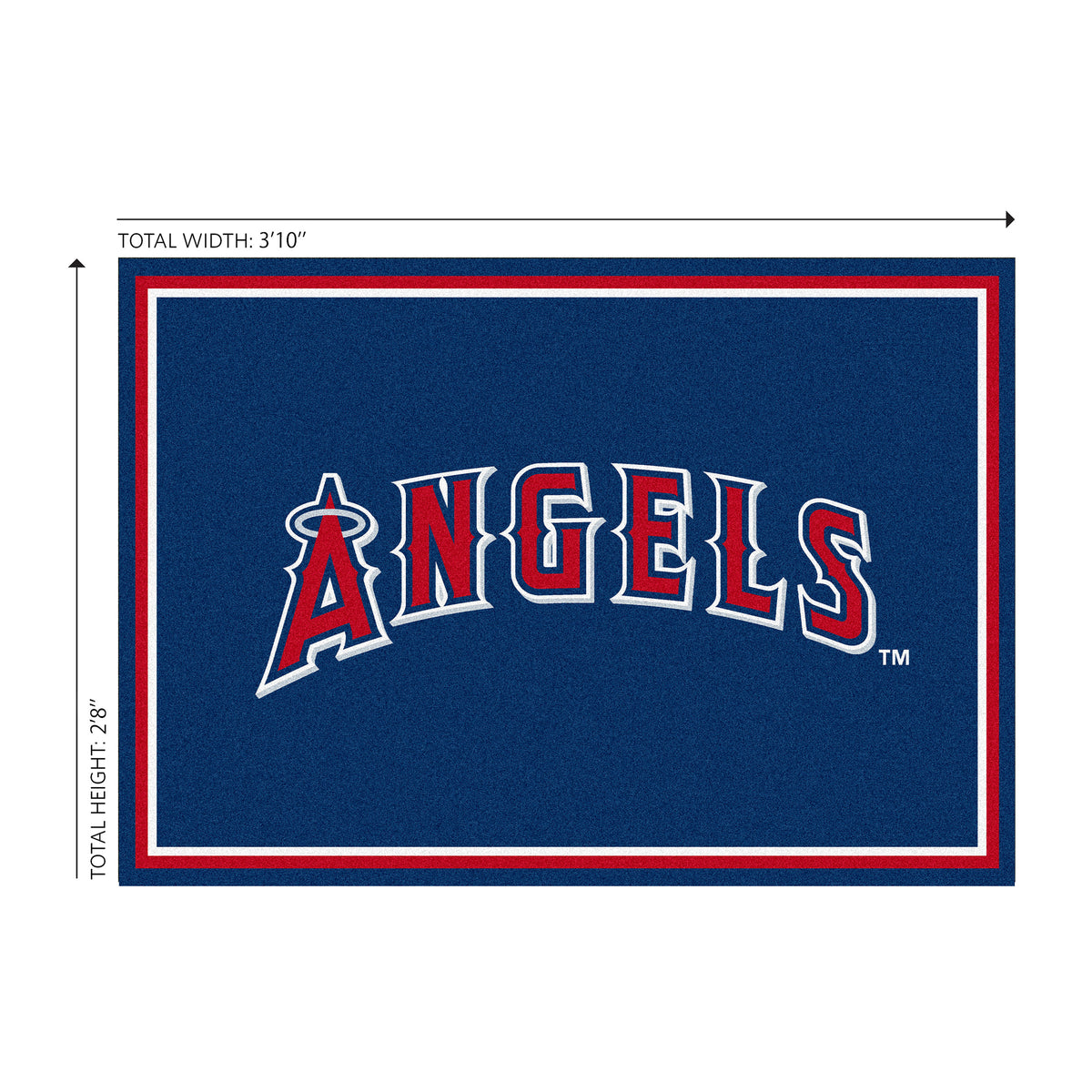 Mat Angels Buy MLB Los Angeles Angels Entry Mat and Official Area Rug 3 Ft x 4 Ft ...