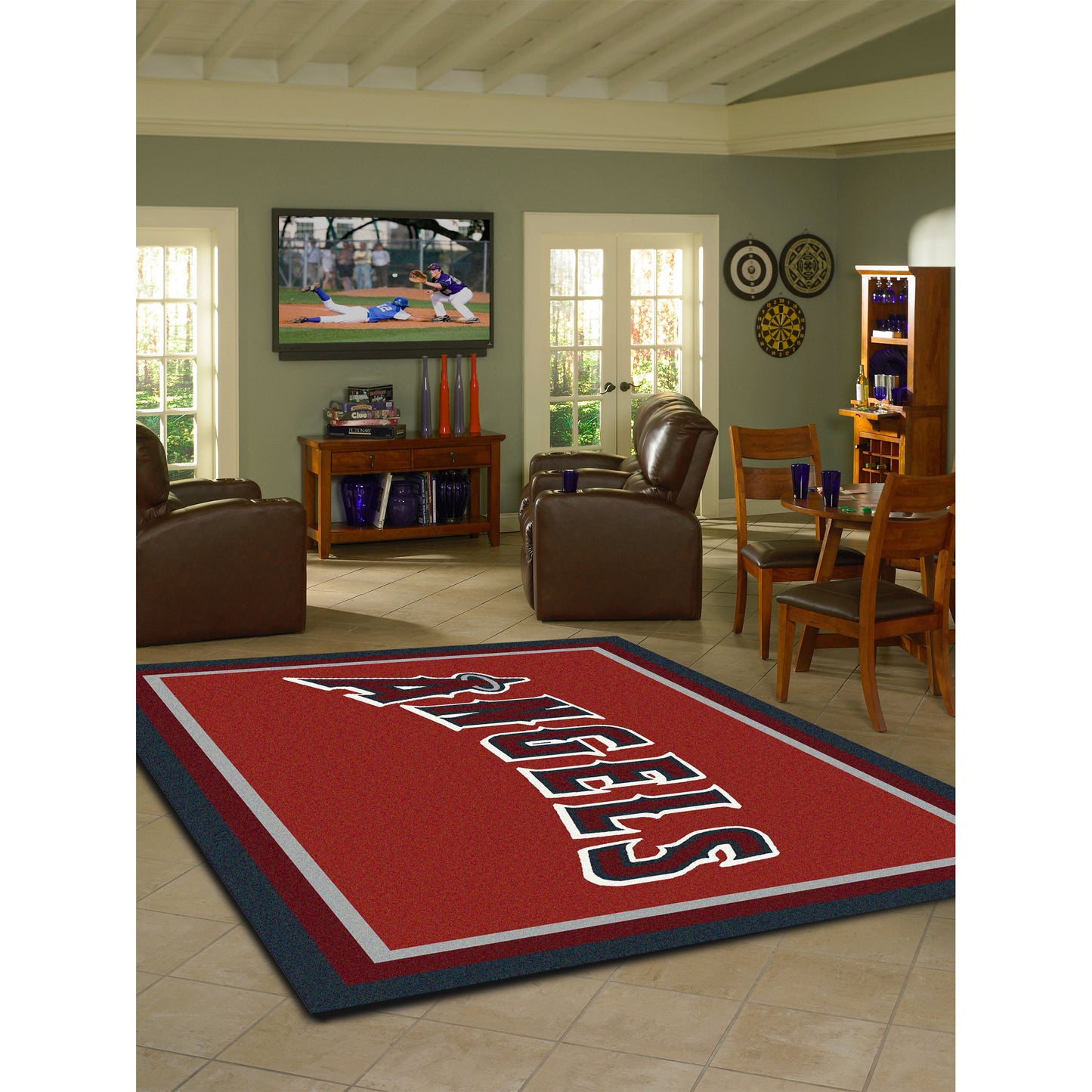 Los Angeles Angels spirit style area rug life