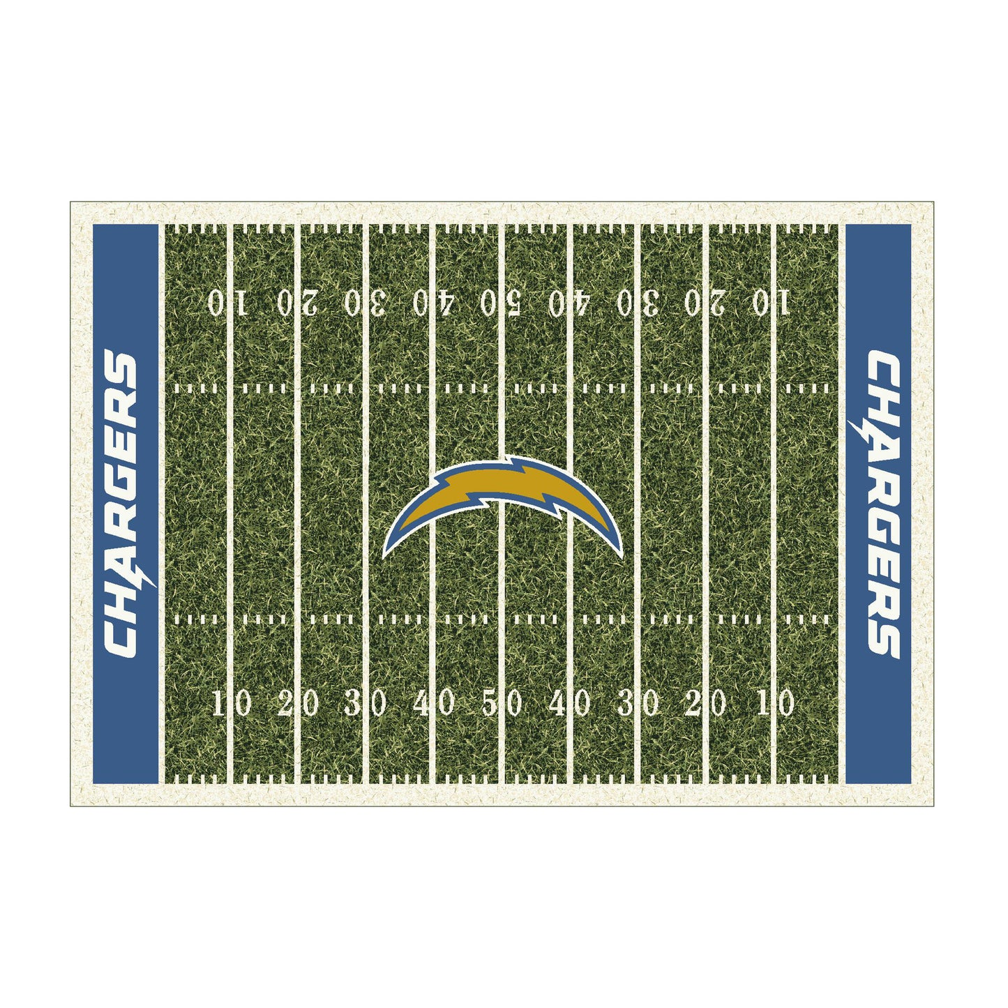 Los Angeles Chargers home field style area rug