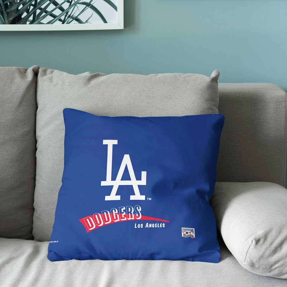 Los Angeles Dodgers old school logo pillow