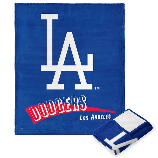 Los Angeles Dodgers throwback silk touch blanket