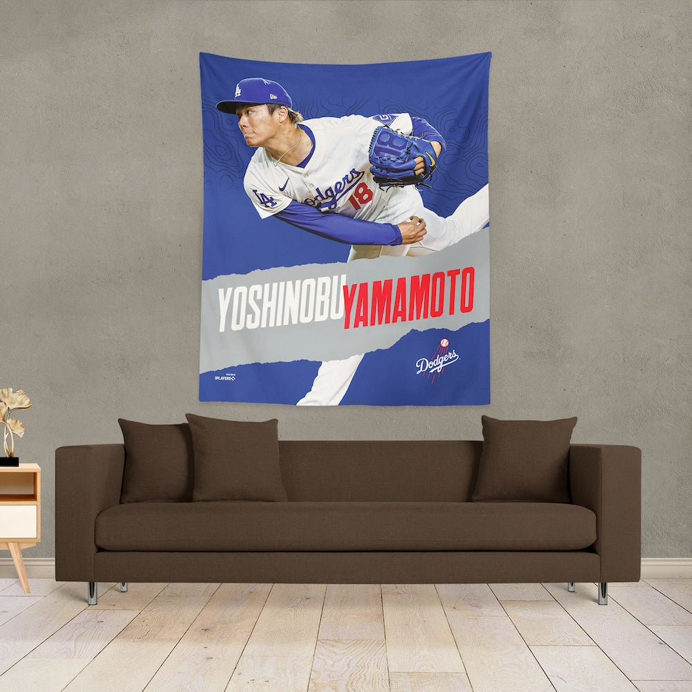 Los Angeles Dodgers Yoshinobu Yamamoto wall poster