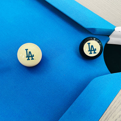 Los Angeles Dodgers 8 ball and cue ball set