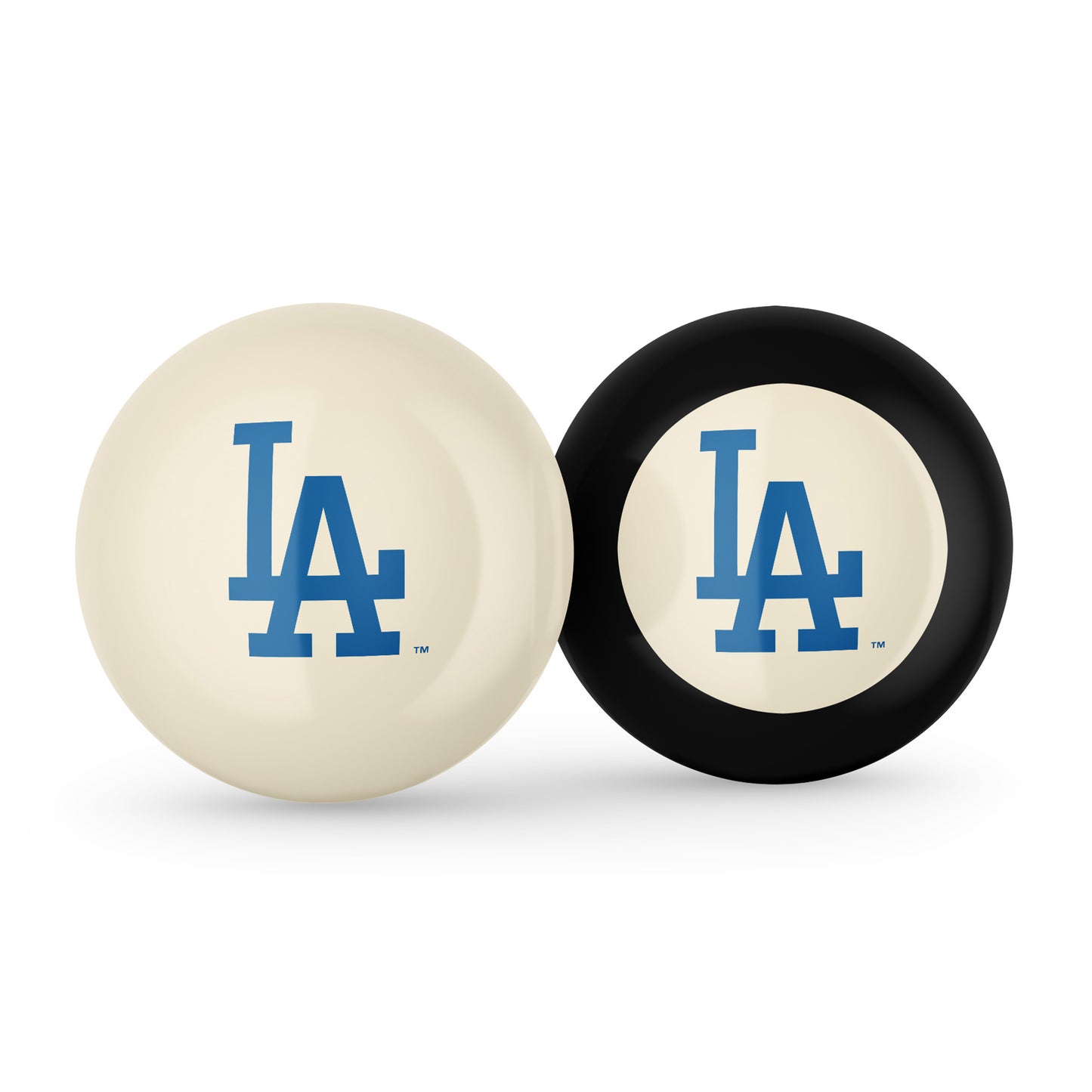 Los Angeles Dodgers cue ball and 8 ball