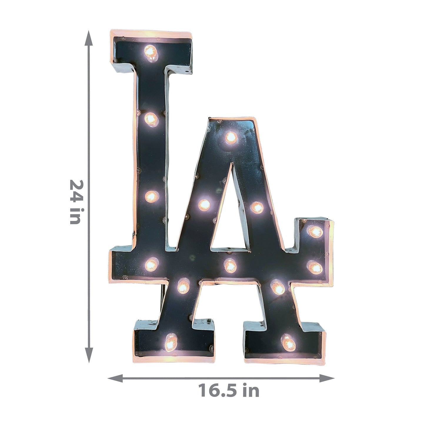 Los Angeles Dodgers lighted metal retro sign