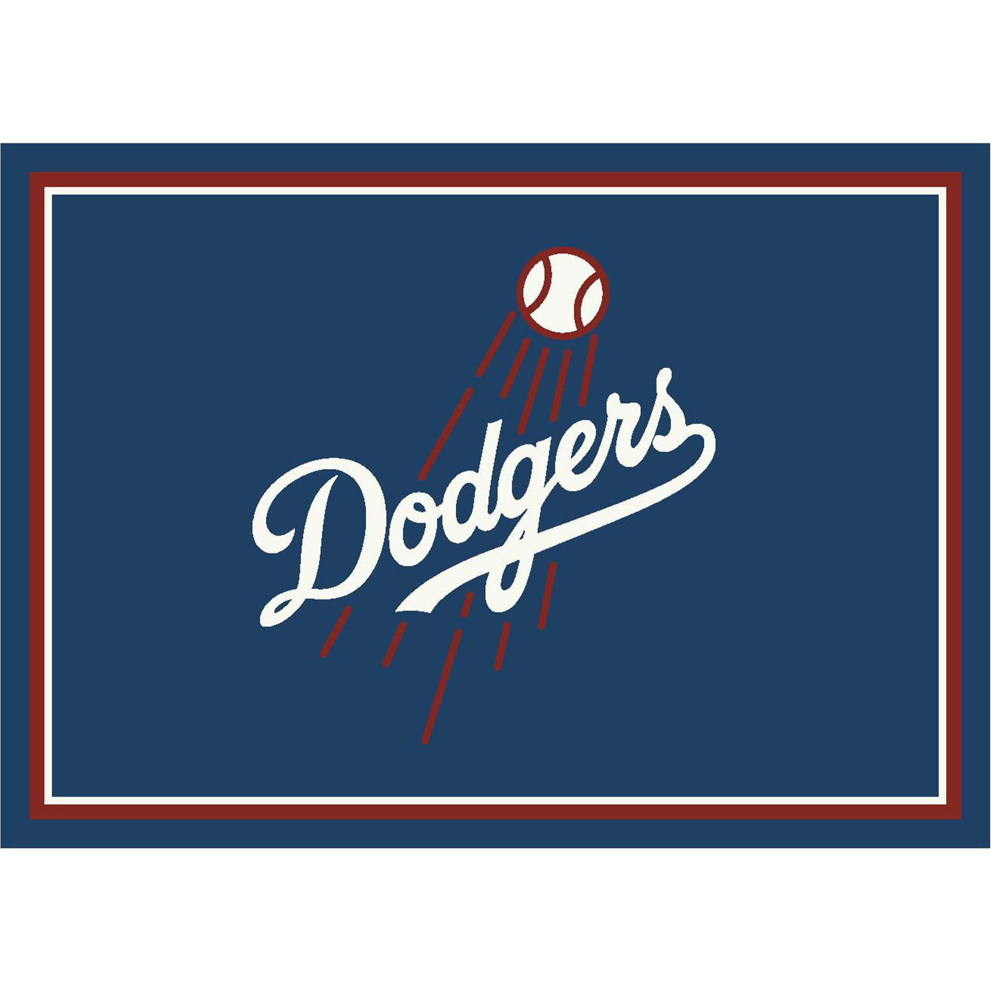 Los Angeles Dodgers distressed style area rug