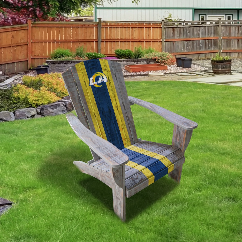 Los Angeles Rams Outdoor Painted Adirondack Chair