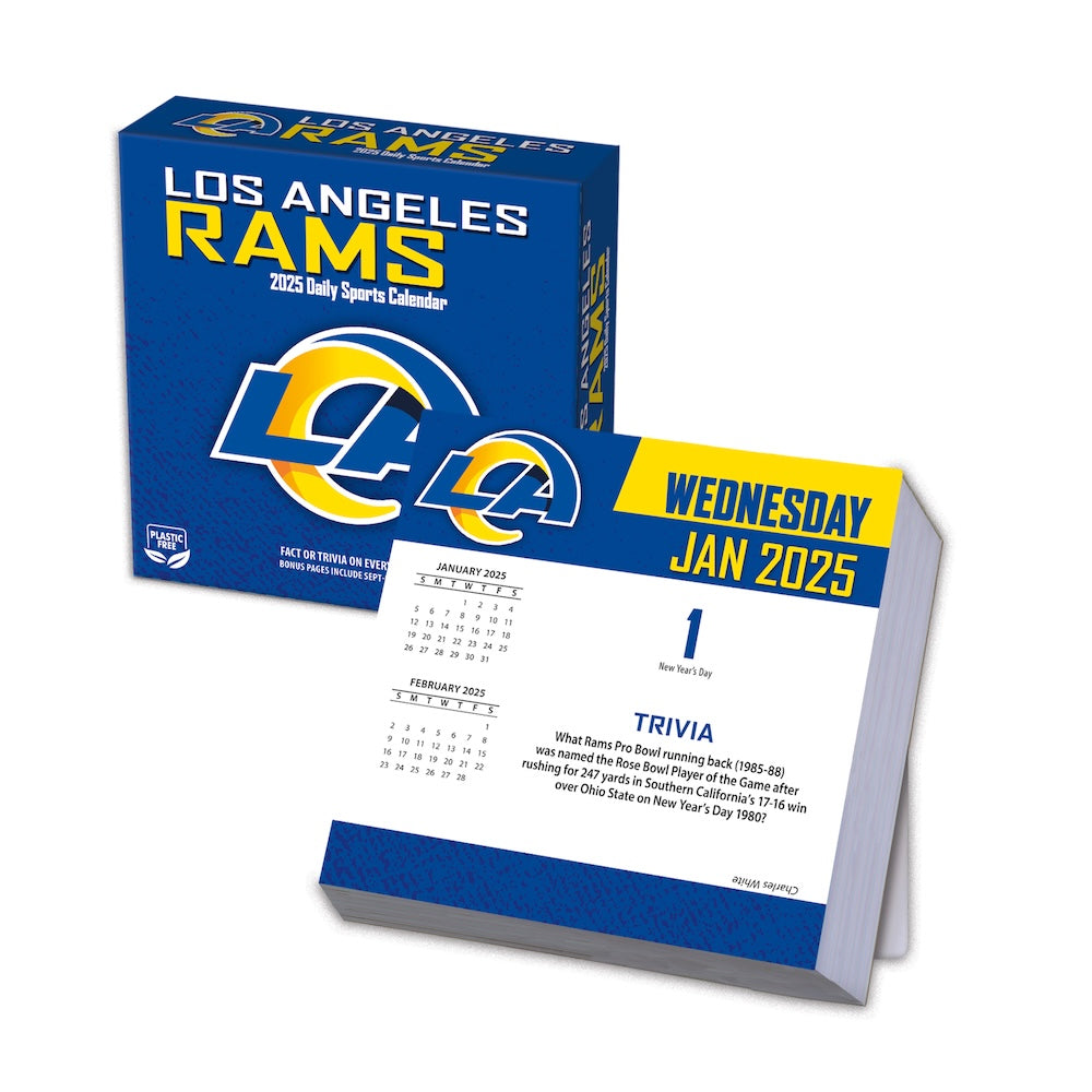 Los Angeles Rams 2025 Fact-A-Day Box Desk Calendar