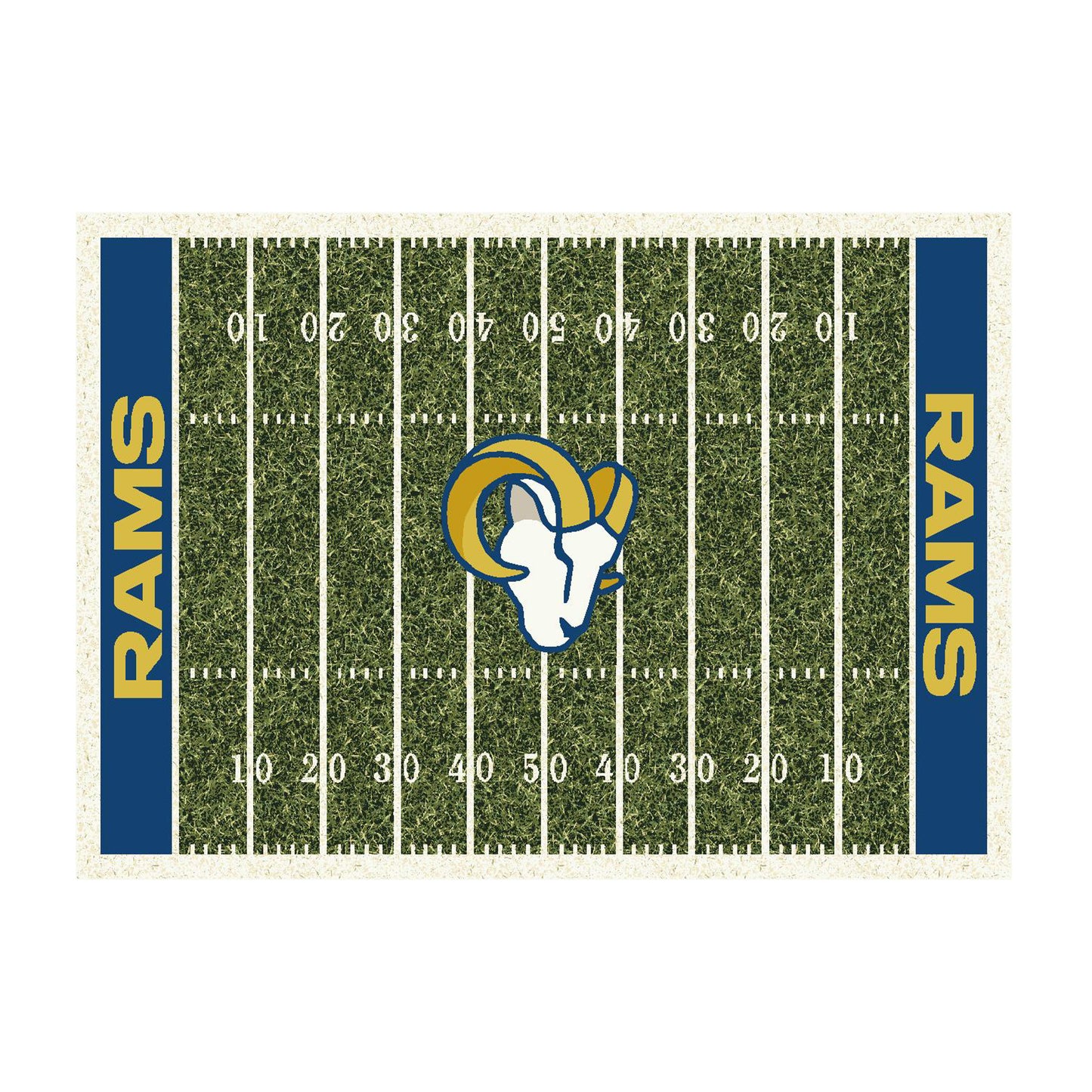 Los Angeles Rams home field style area rug