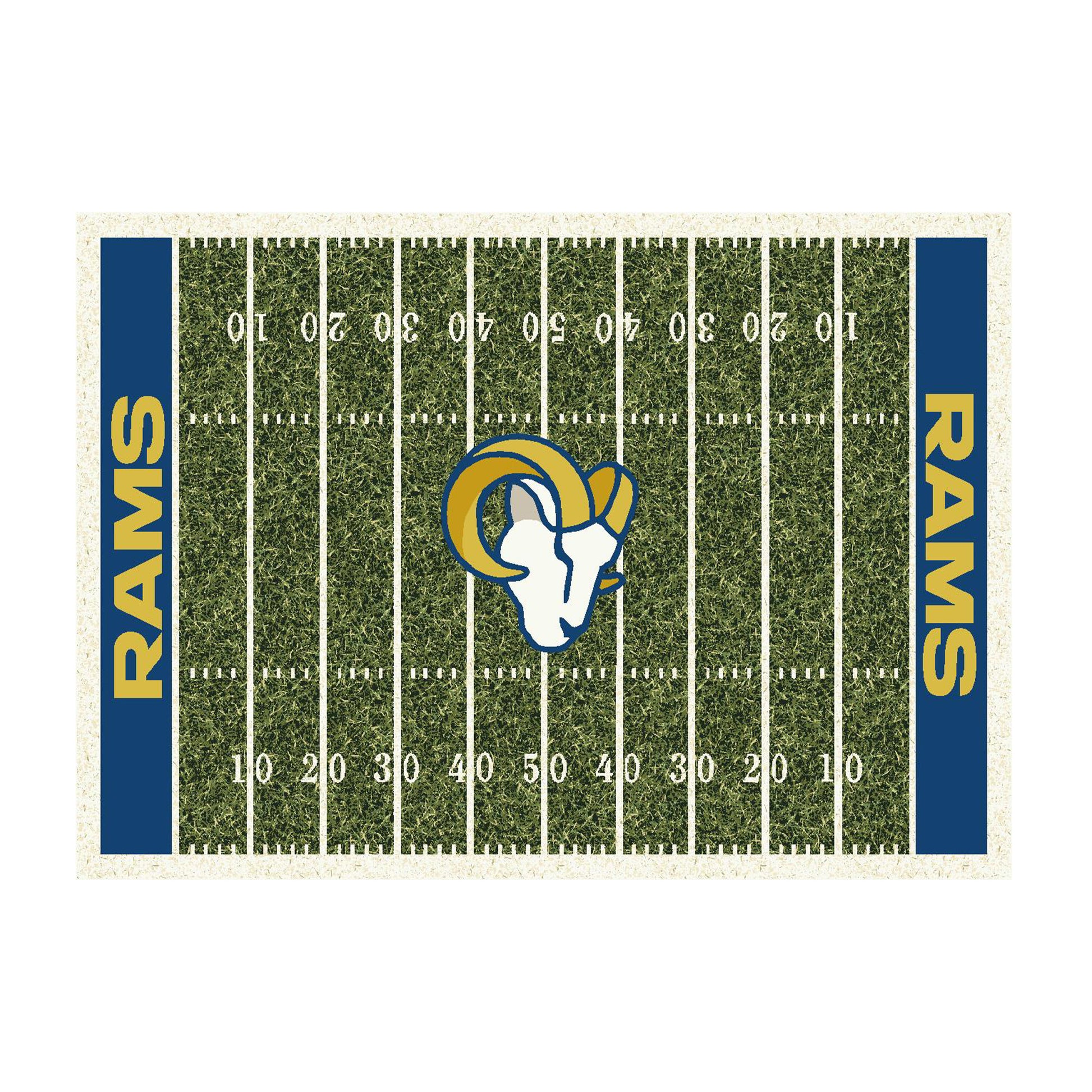 Los Angeles Rams home field style area rug