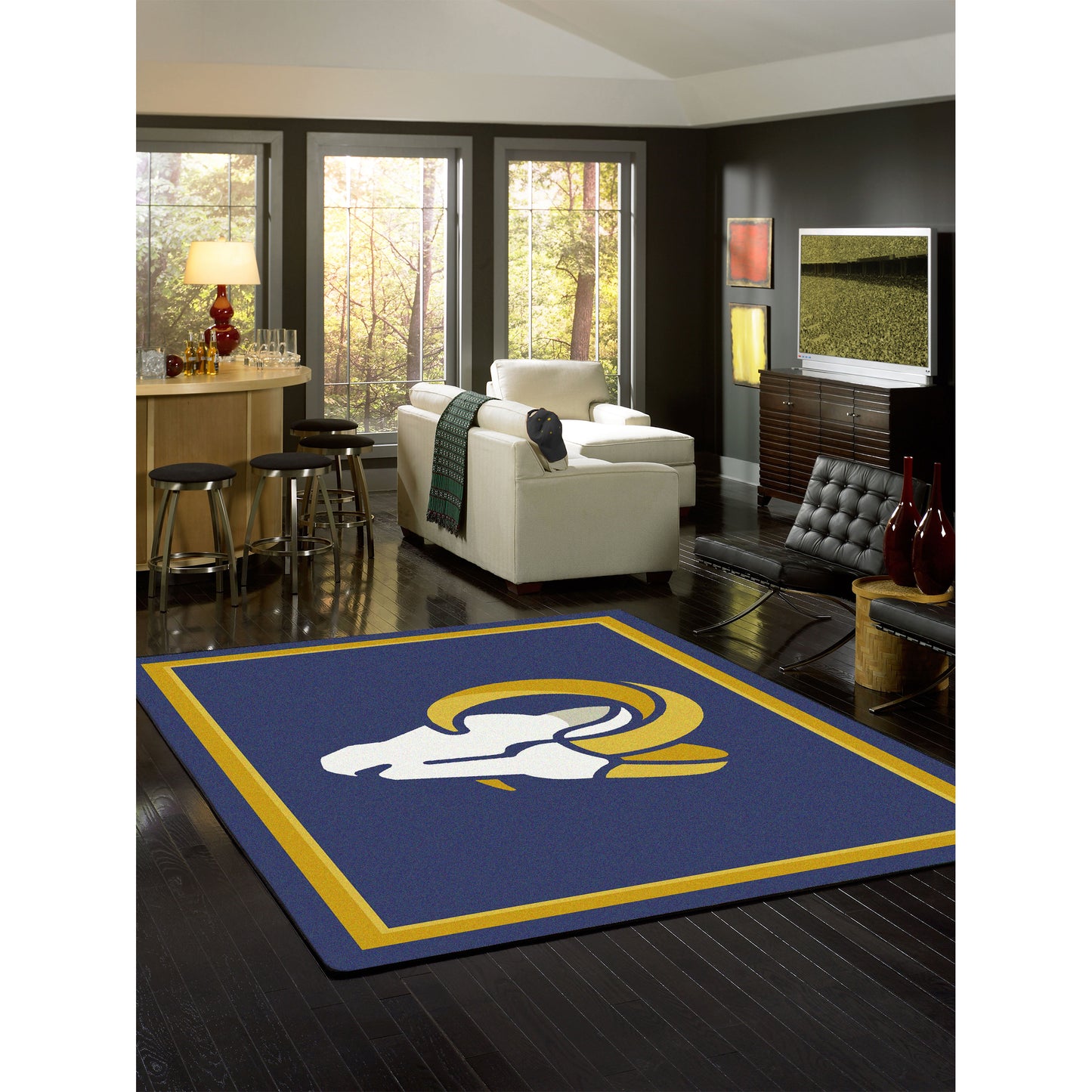 Los Angeles Rams spirit style area rug life