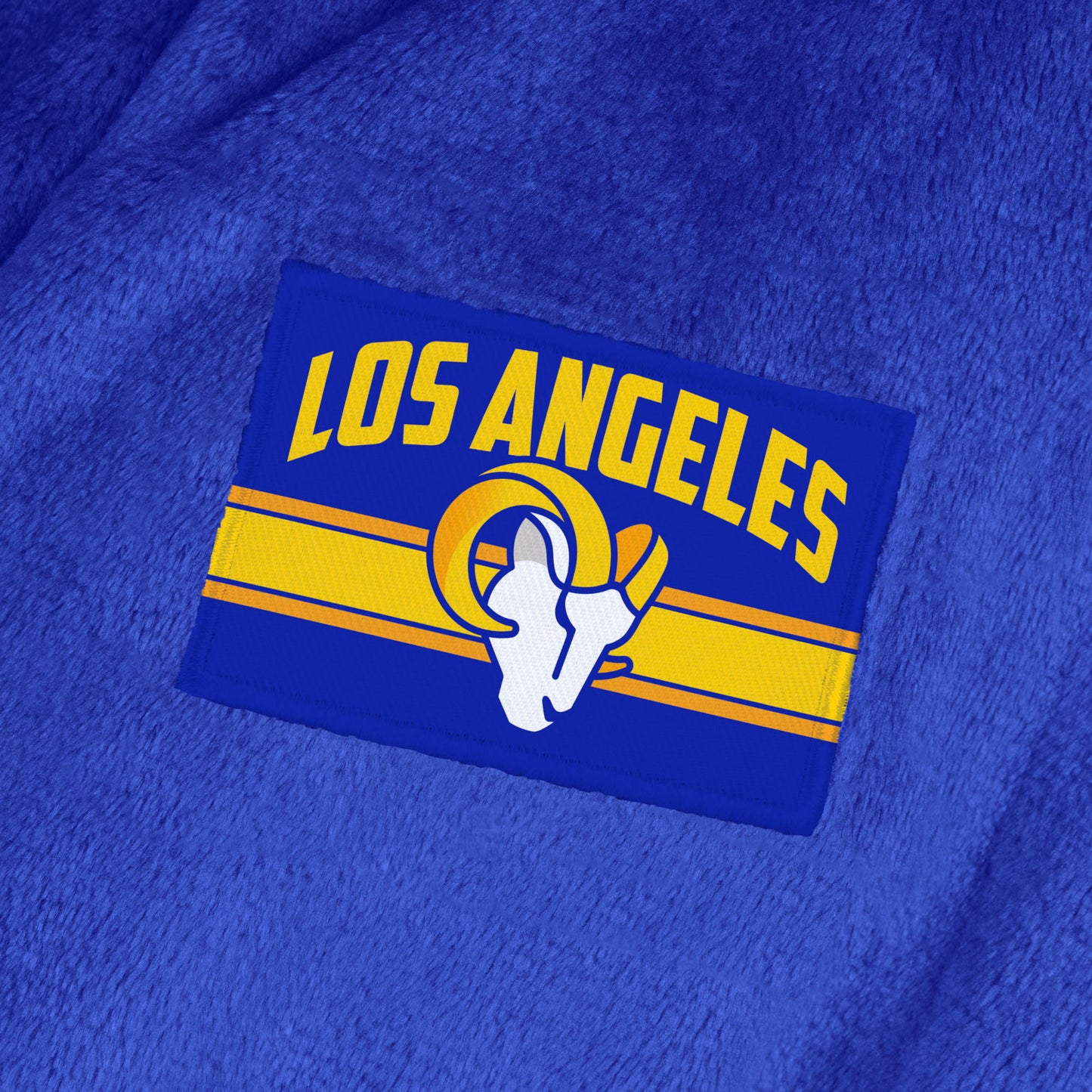 Los Angeles Rams team color bathrobe patch