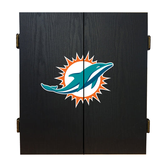 Miami Dolphins Dart Board Cabinet