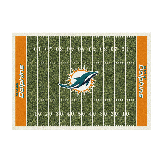 Miami Dolphins home field style area rug