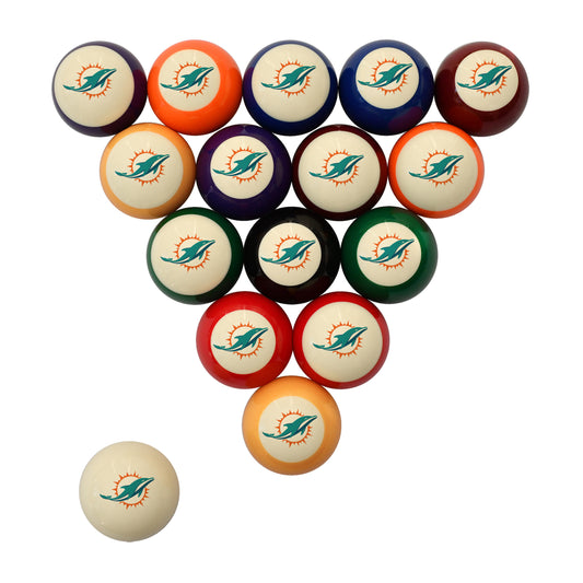 Miami Dolphins logo billiards balls