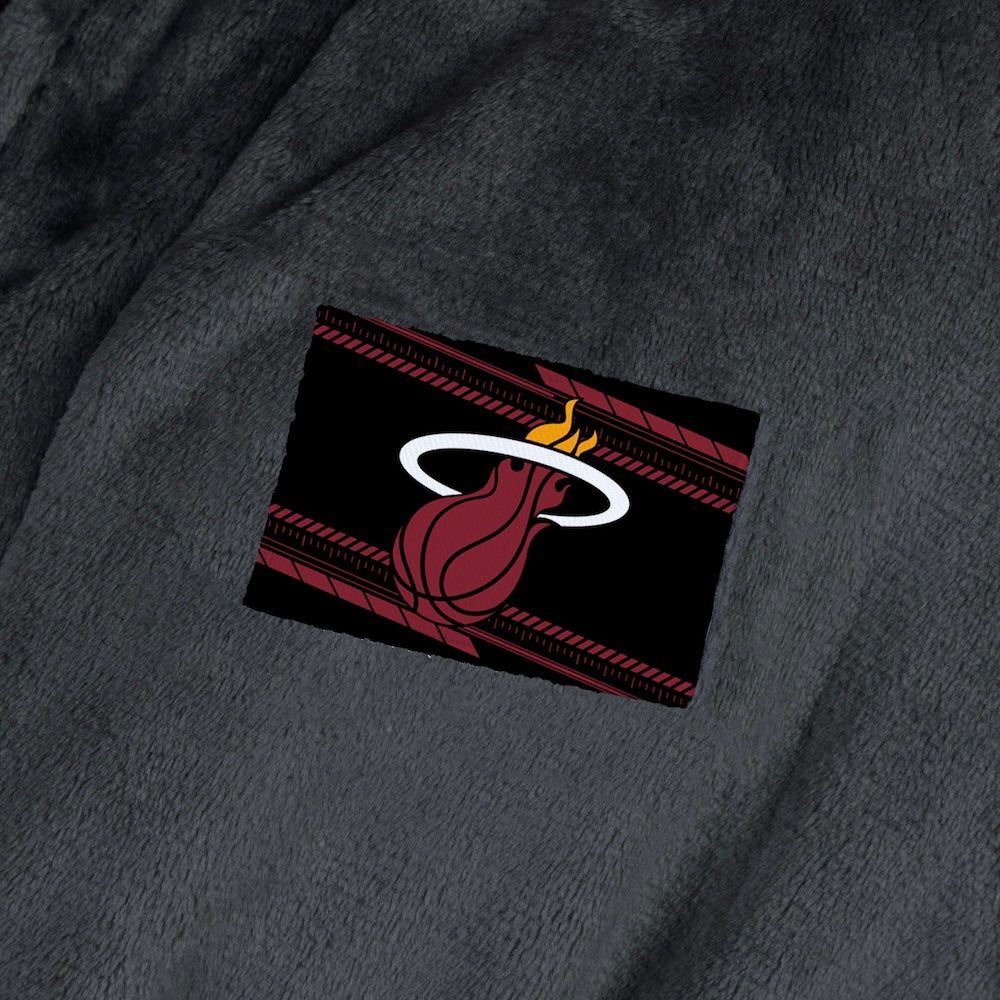 Miami Heat team color bathrobe patch