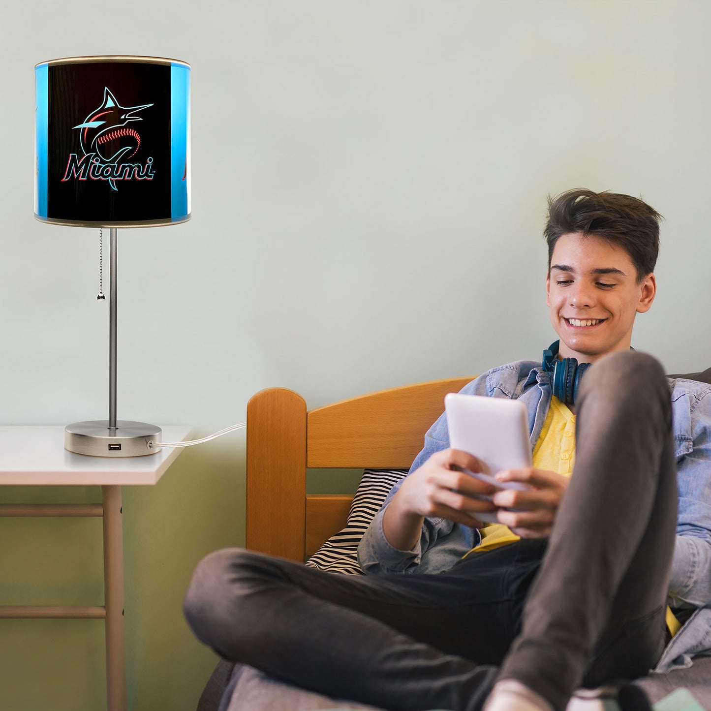 Miami Marlins reading lamp