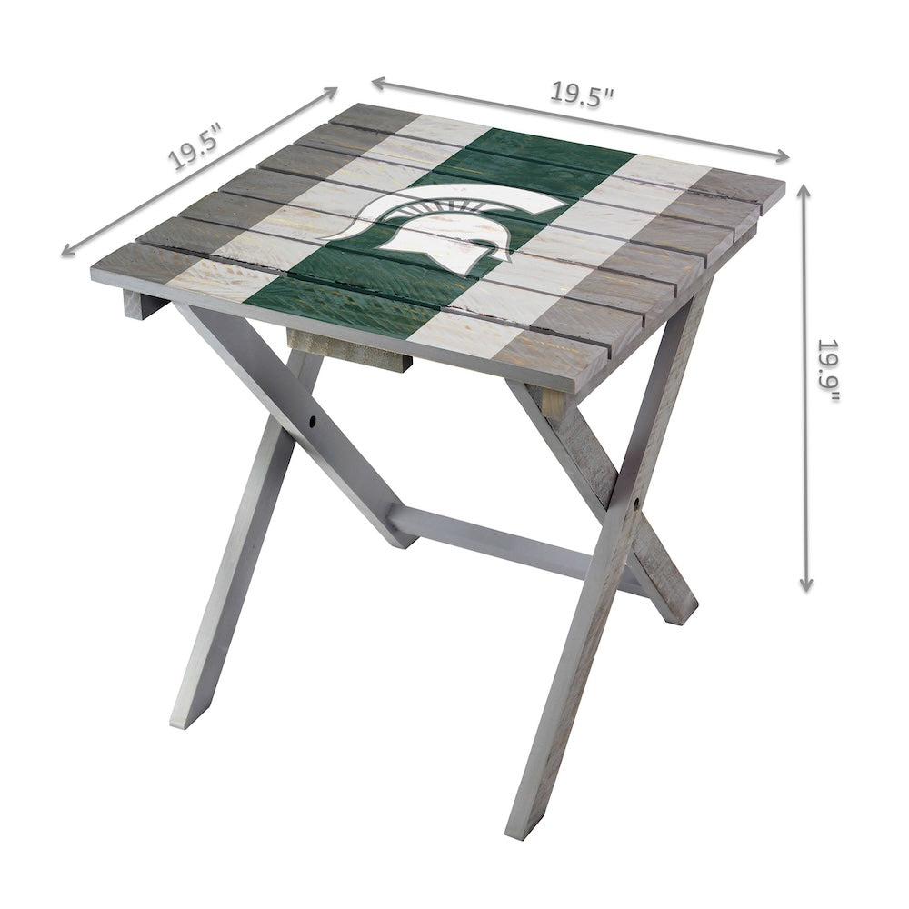 Michigan State Spartans Adirondack Table Dimensions