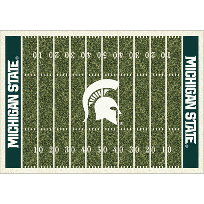 Michigan State Spartans home field style area rug