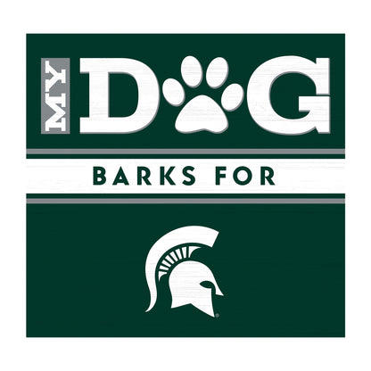 Michigan State Spartans dog sign