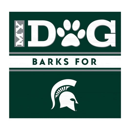 Michigan State Spartans dog sign